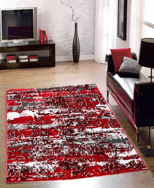 Izmir Night Sky Carpet 1200mm x 1600mm - Red