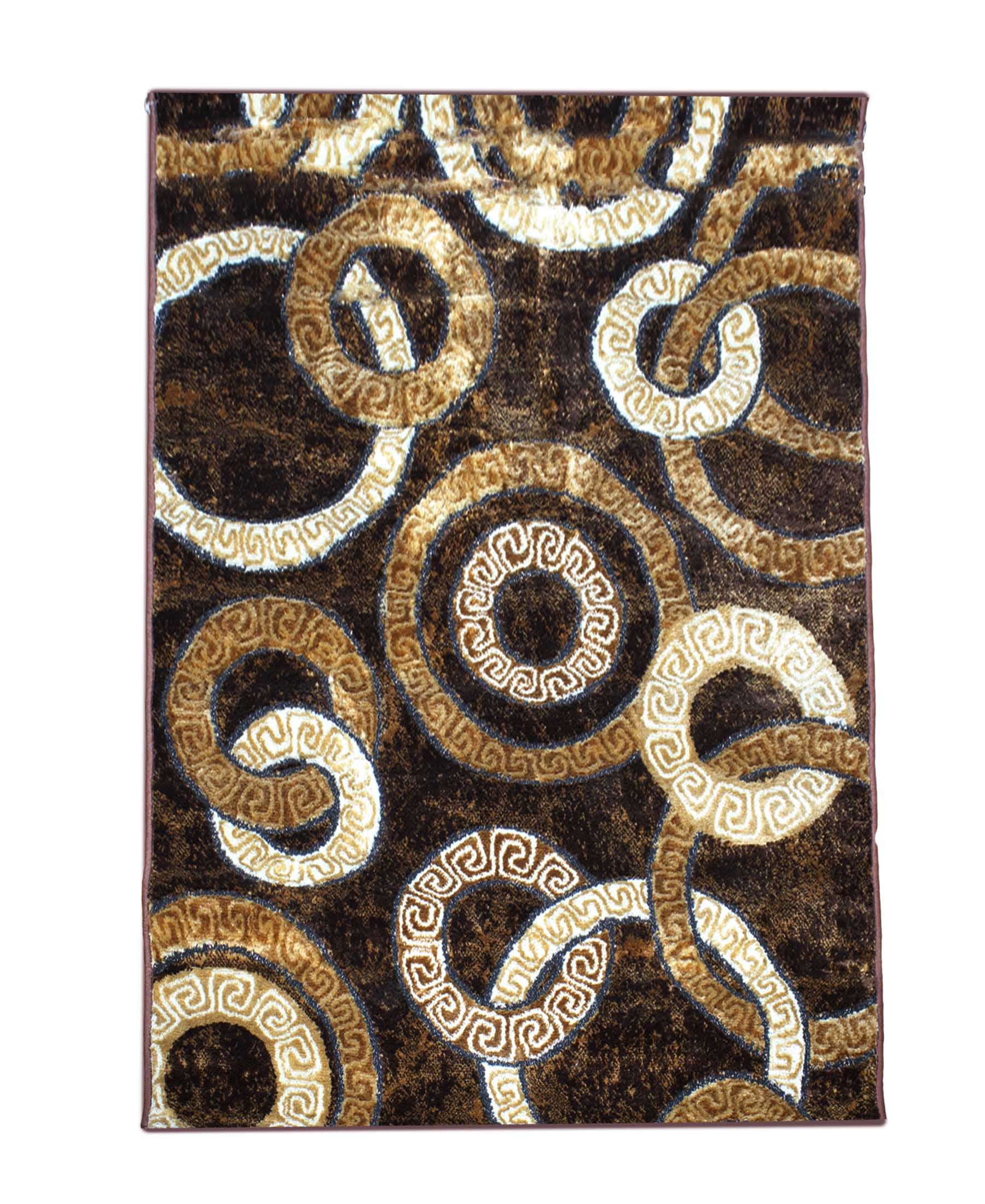 Izmir Linked Carpet 1500mm X 2000mm - Chocolate