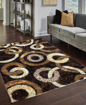 Izmir Linked Carpet 1200mm X 1600mm - Chocolate
