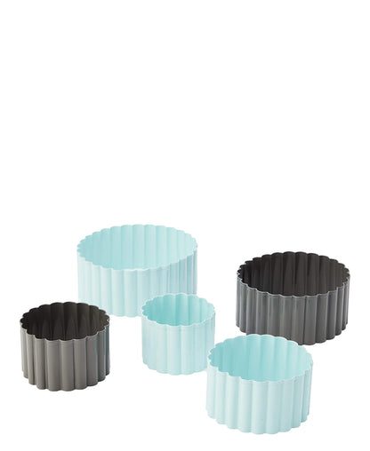 Jamie Oliver Fluted 5 Piece Cooker Cutter - Blue