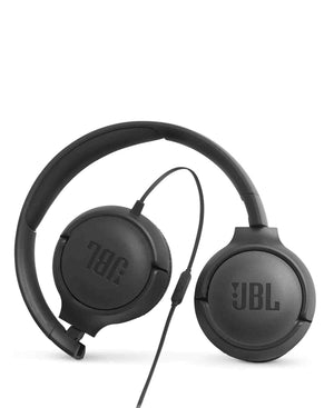 JBL Tune 500 Wired On Ear Headphones With Mic - Black