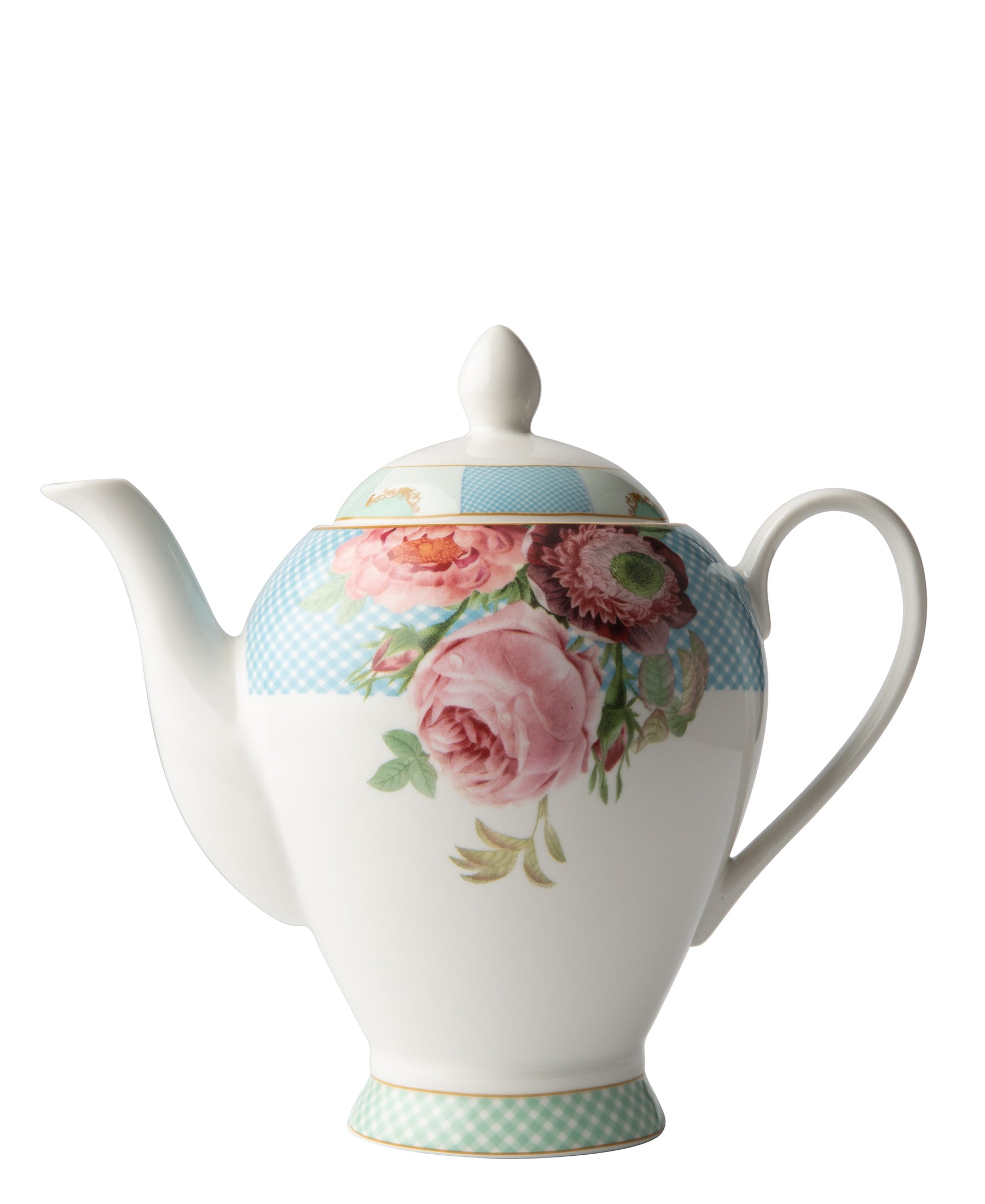Jenna Clifford Italian Rose 900ml Tea Pot- White