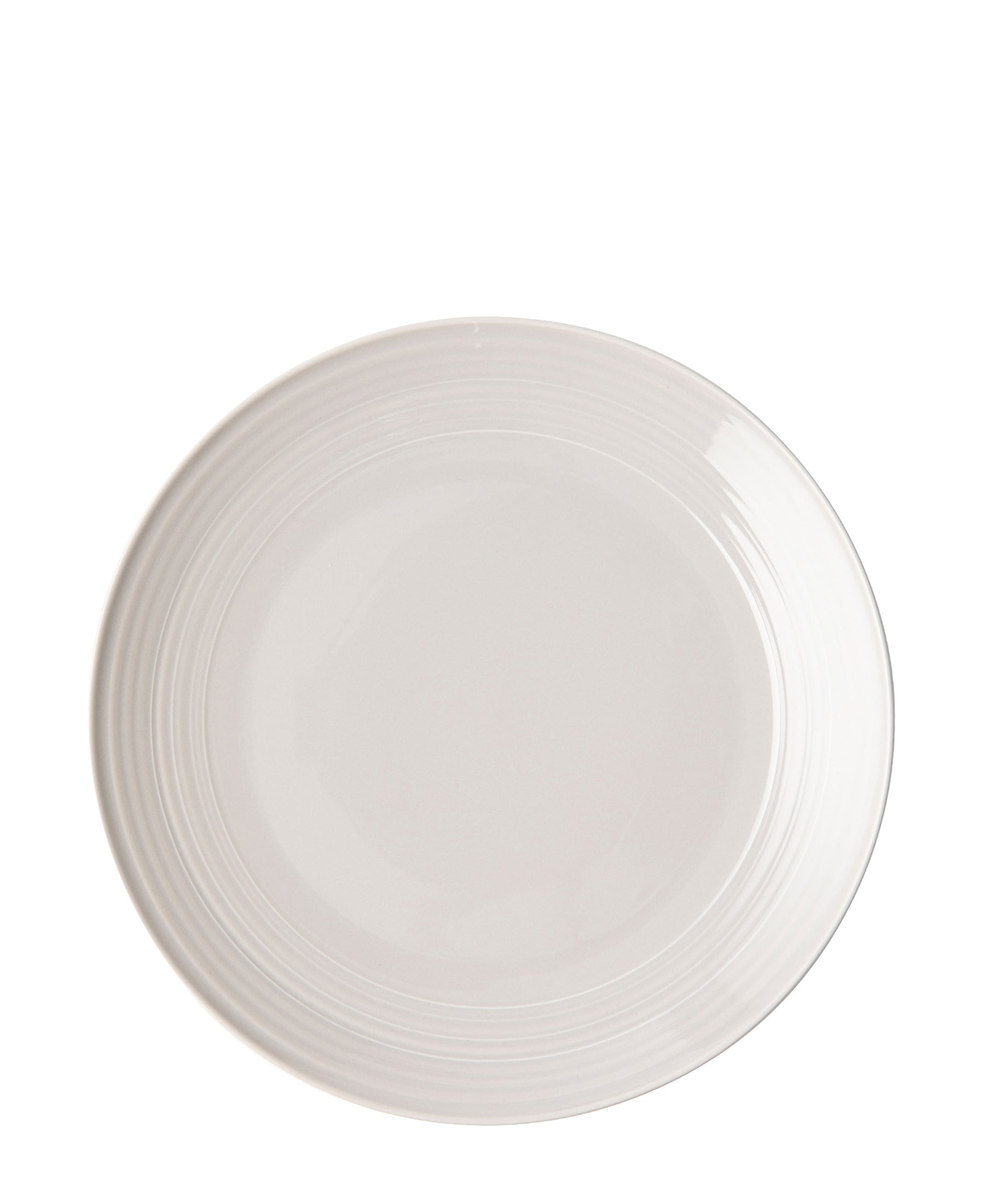 Jenna Clifford Embossed Lines 27cm Dinner Plate - Light Grey