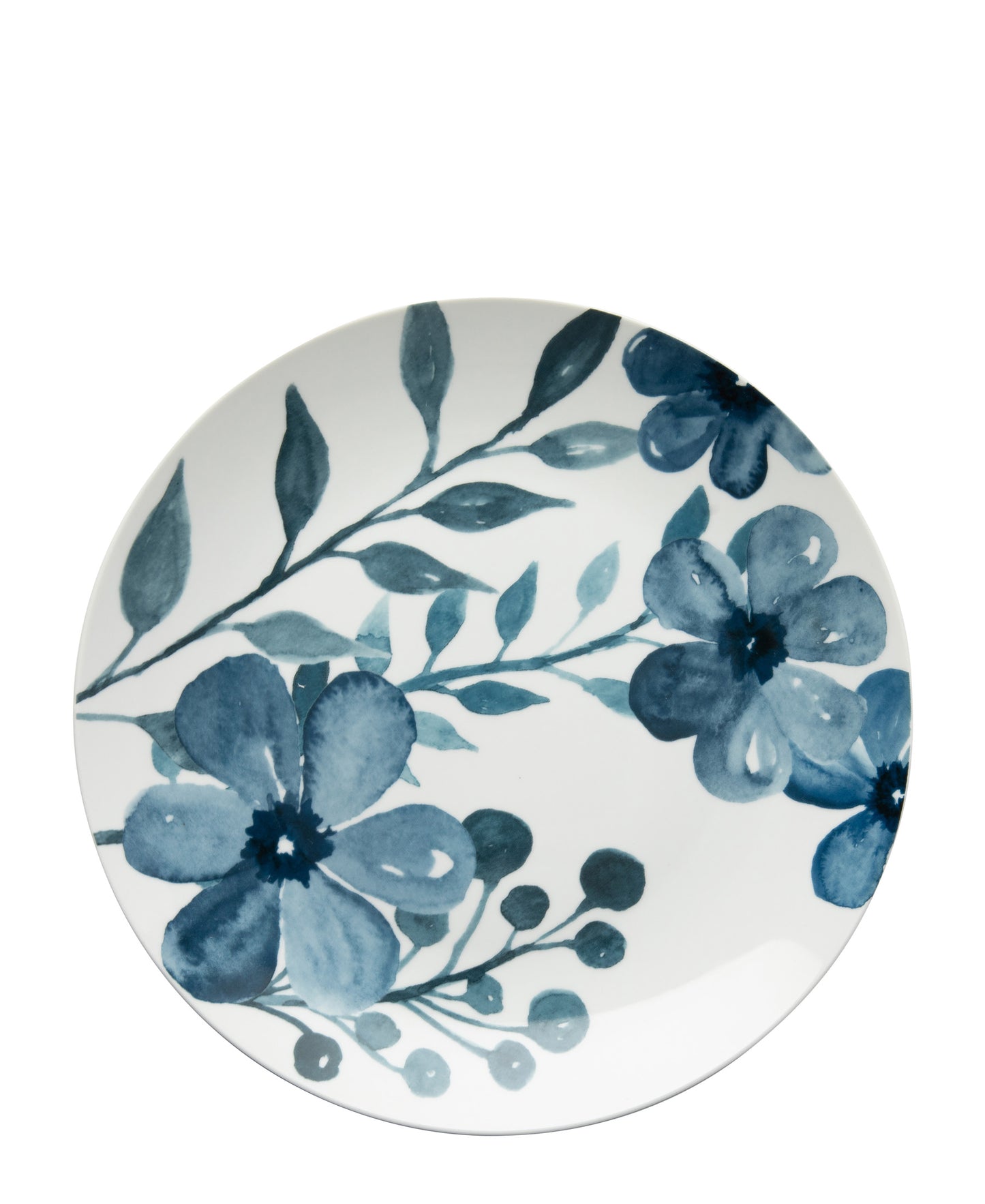 Jenna Clifford Blue Floral  30.5cm Charger - White & Blue