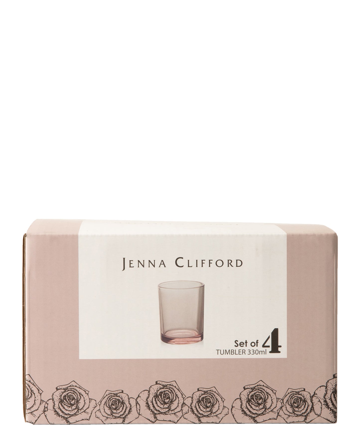 Jenna Clifford 330ml 4 Piece Tumbler - Pink