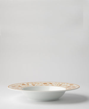 Jenna Clifford Milk & Honey Pasta Bowl 4 Piece - White & Gold