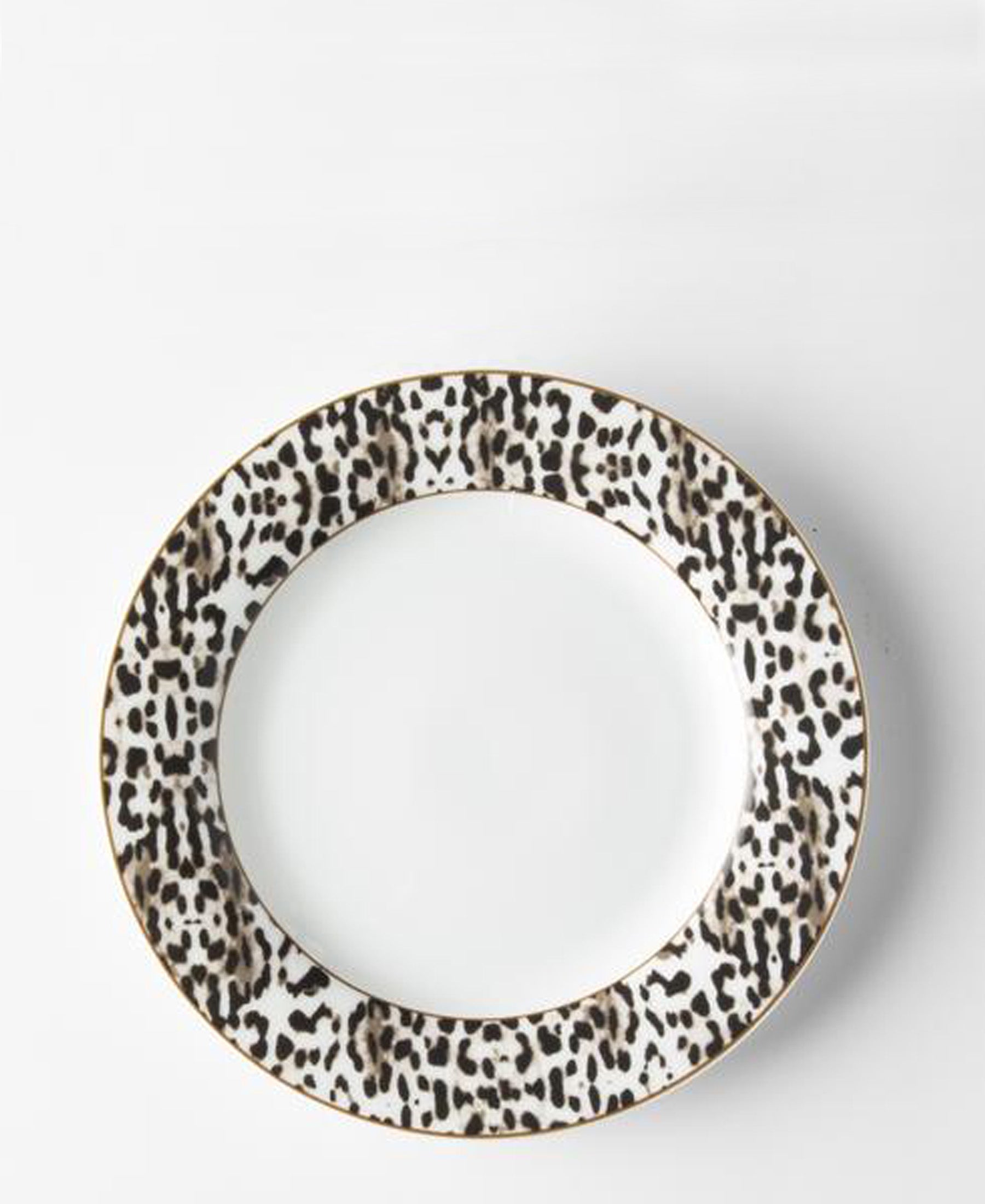 Jenna Clifford Leopard Side Plate 21cm - White With Leopard Print – The 