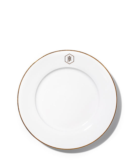 Jenna Clifford 27cm Gold Rimmed Dinner Plate - White