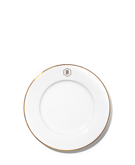 Jenna Clifford Gold Rimmed Side Plate 22cm - White