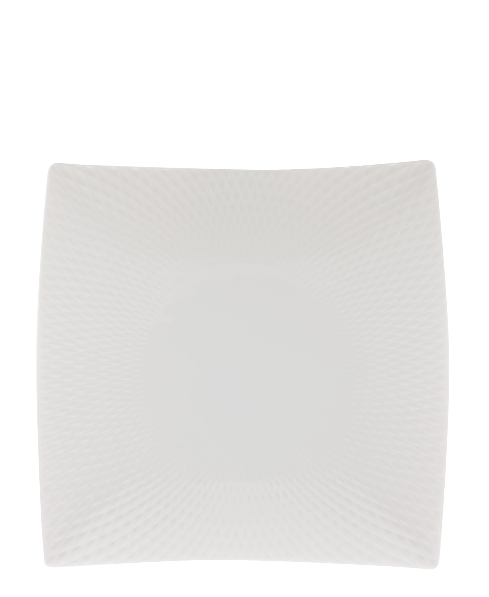 White Basics Diamonds Square Side Plate 12.5cm