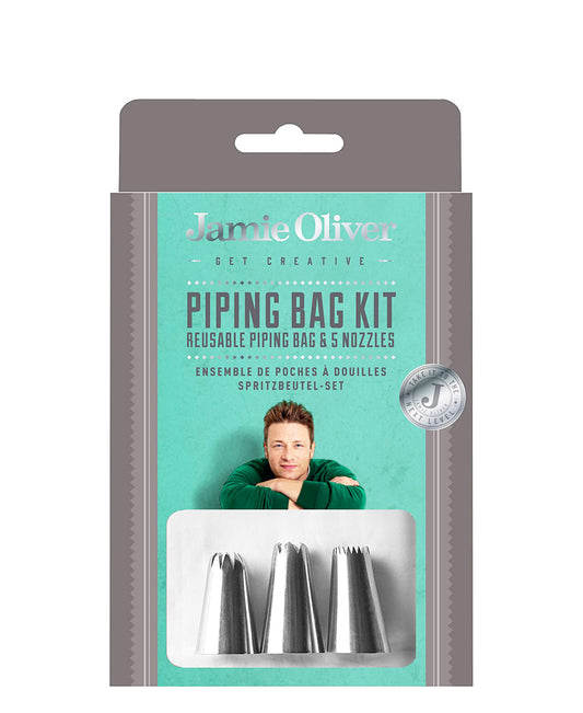 Jamie Oliver Piping Bag Kit - Silver