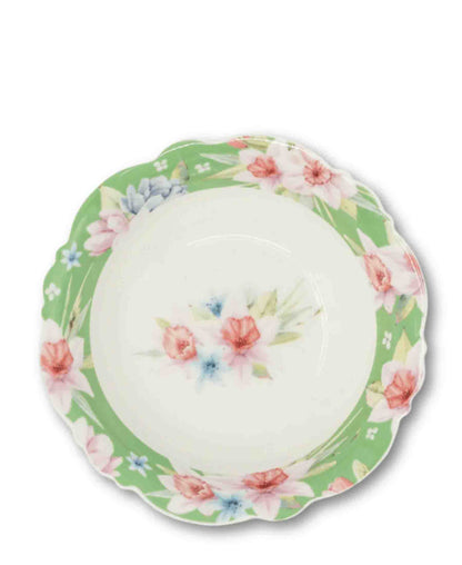 Jenna Clifford 4 Piece Garden Cereal Bowl Set - Green