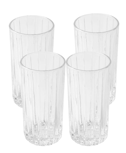 Jenna Clifford 4 Piece 380ml Hi Ball Glass Set - Clear