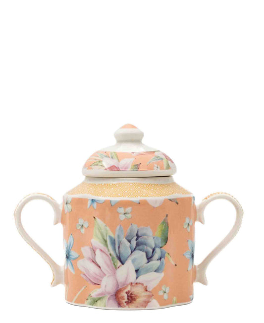 Jenna Clifford Jenna's Garden Sugar Pot - Peach
