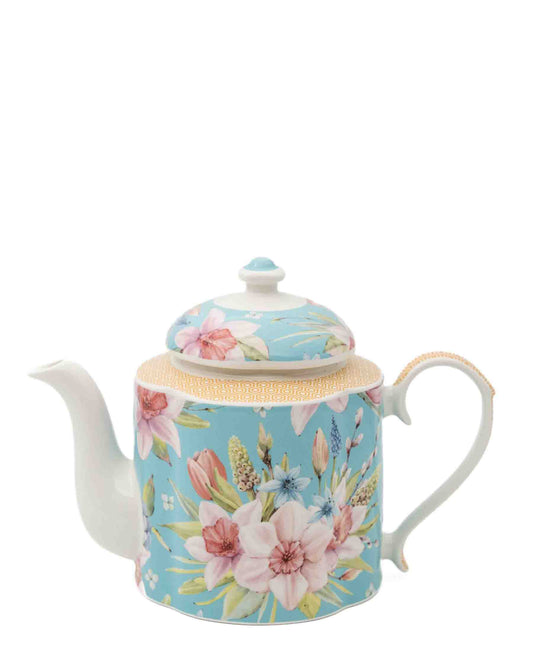 Jenna Clifford Jenna's Garden Tea Pot - Blue