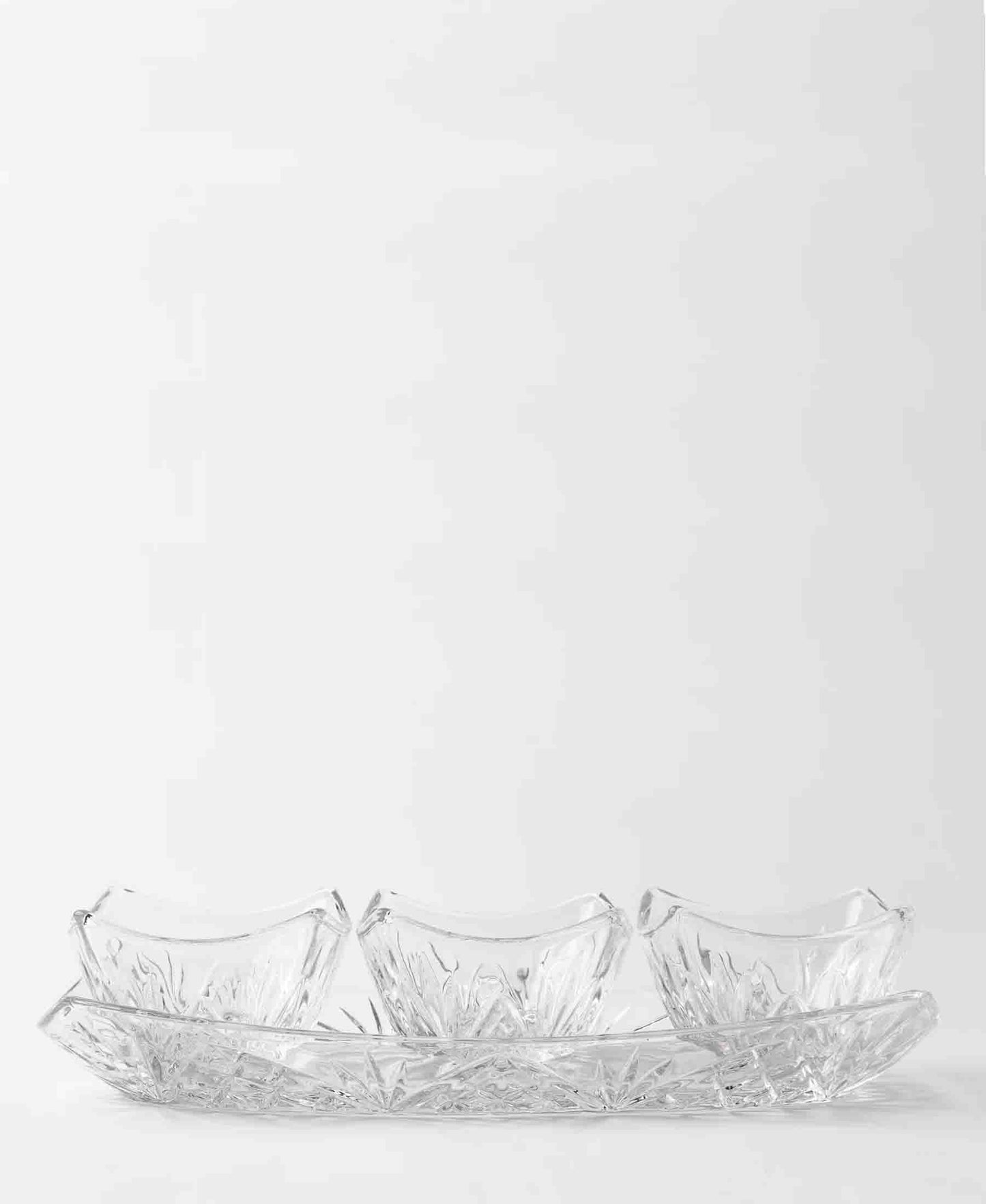 Jenna Clifford Paris Tray With 3 Small Bowls - Clear