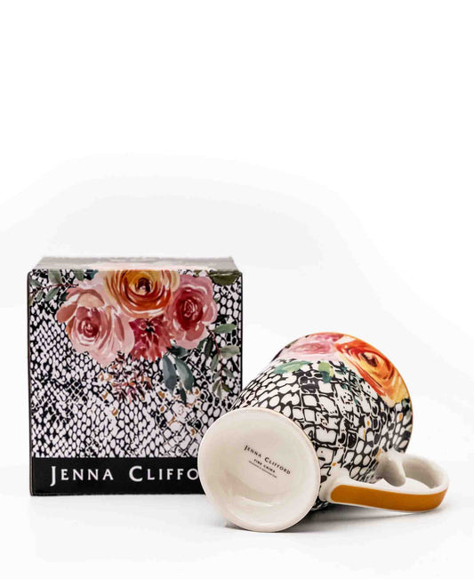 Jenna Clifford Rose Coffee Mug - Peach