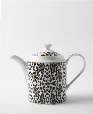 Jenna Clifford Leopard Teapot - White