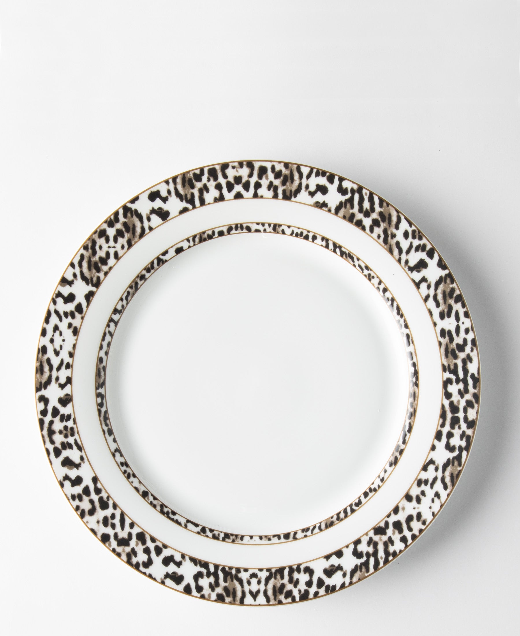 Jenna Clifford Leopard Charger - White