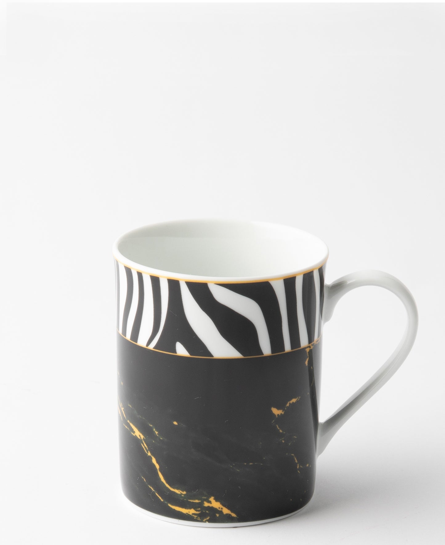 Jenna Clifford Serengeti Mug in a Box - Black & White
