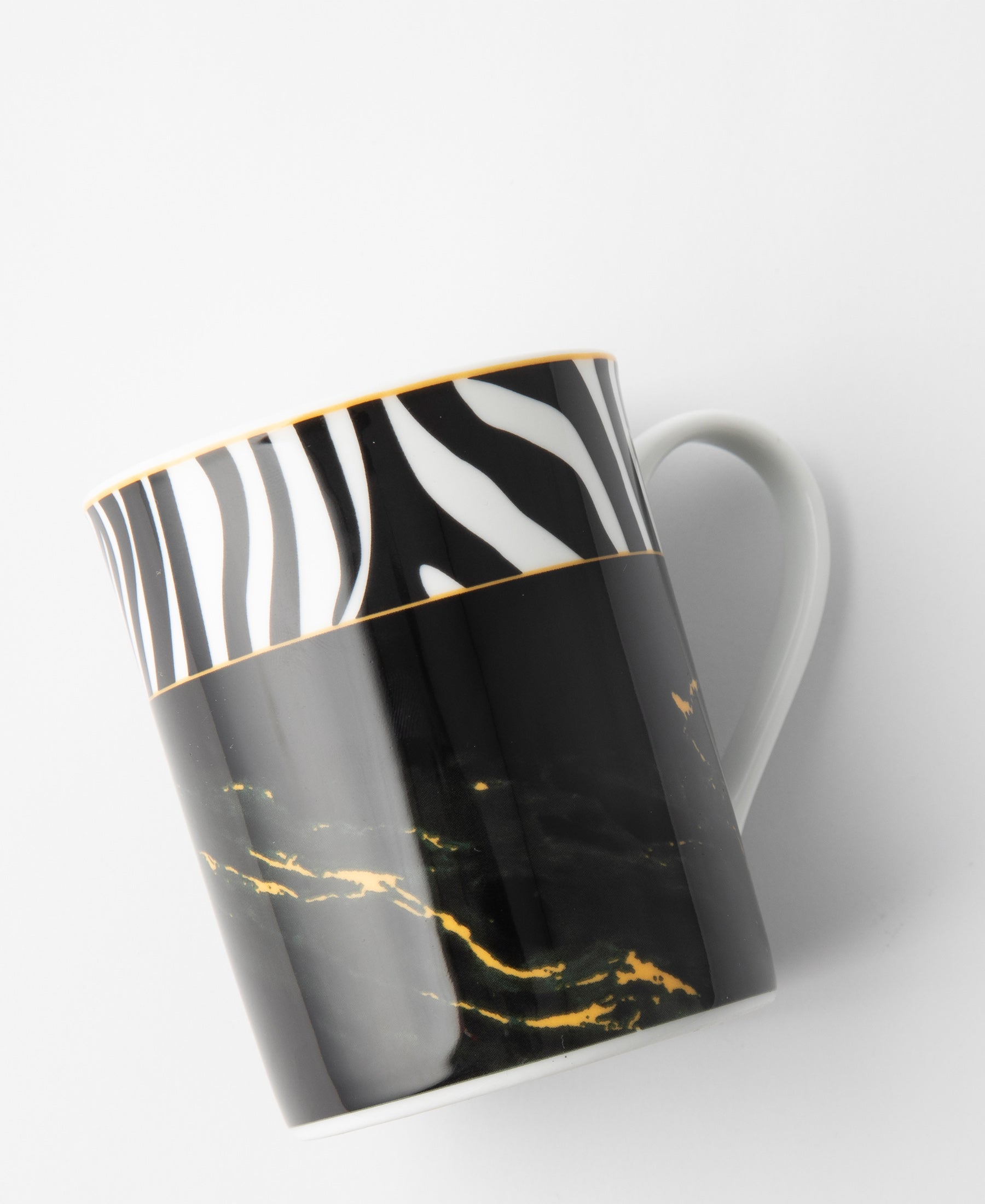 Jenna Clifford Serengeti Mug in a Box - Black & White