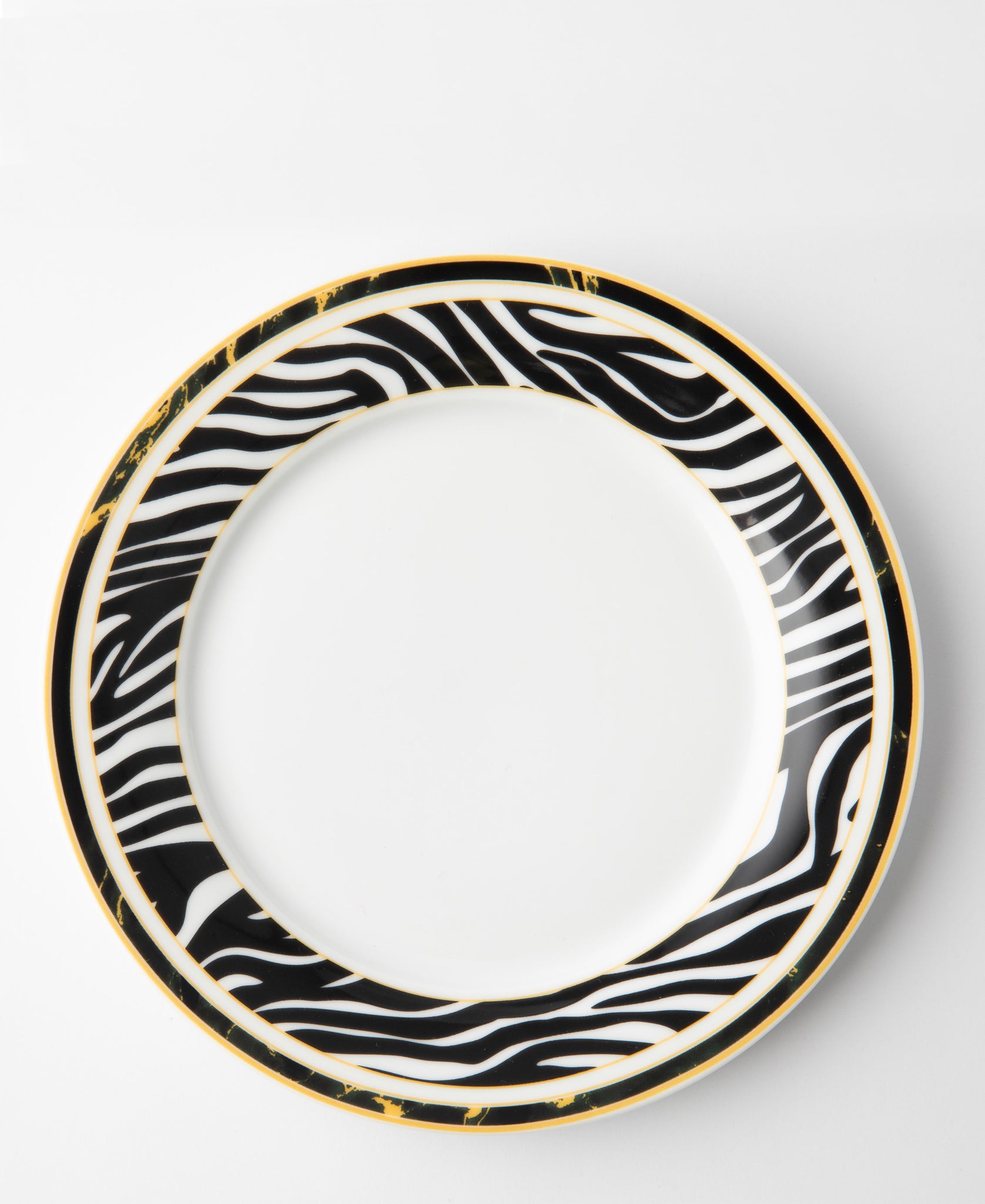 Jenna Clifford Zebra Side Plate - White & Black