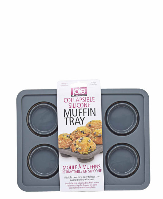 Joie Collapsible Silicone Muffin Tray - Black