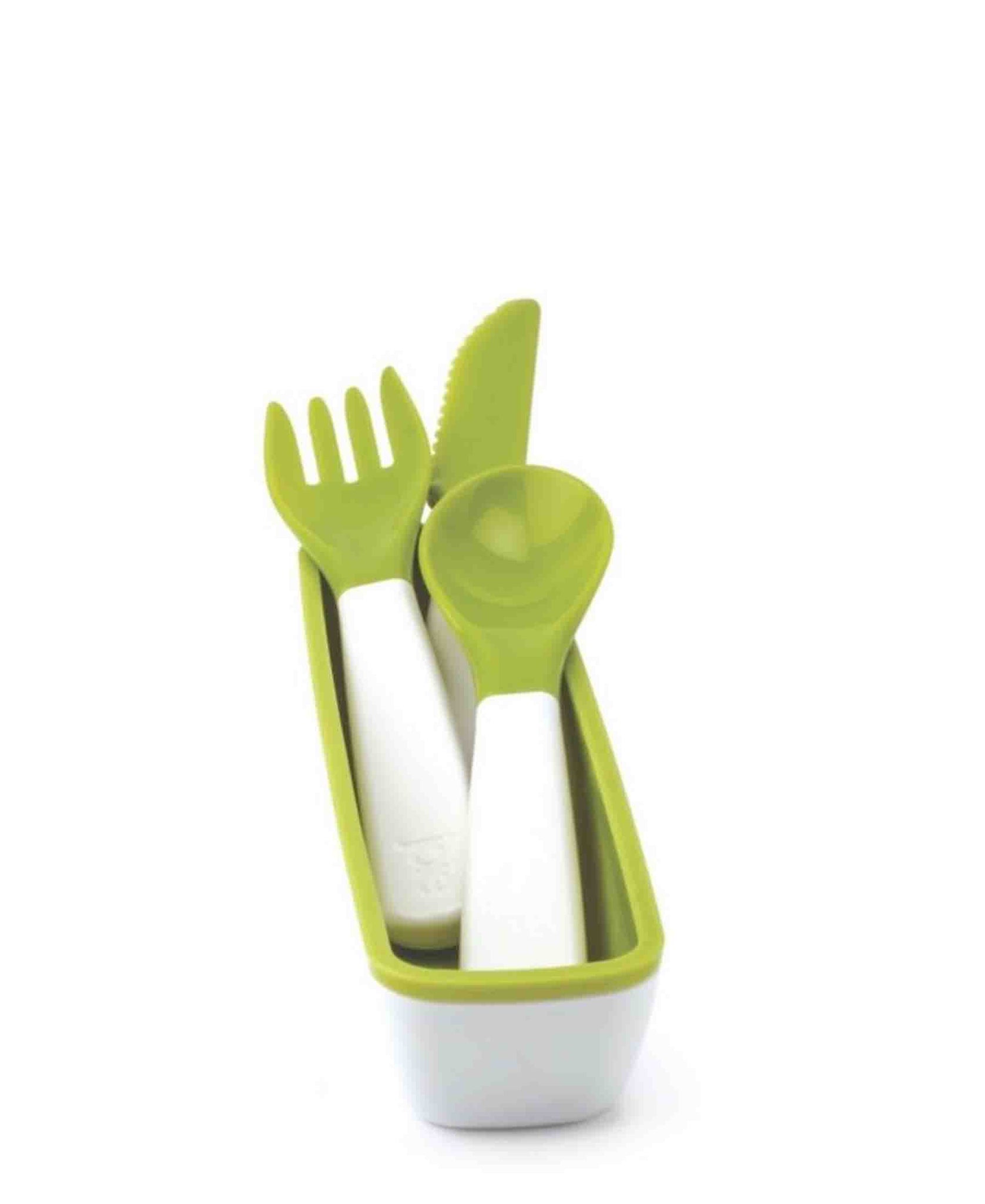 Joie Msc Cutlery On The Go 4 Piece Green The Culinarium