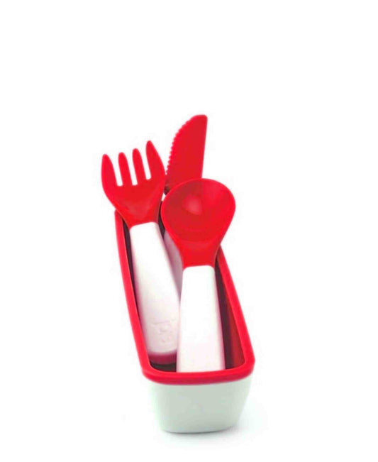 Joie Msc Cutlery On The Go 4 Piece - Red