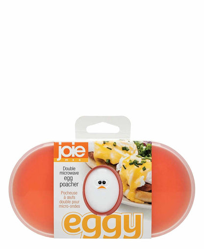 Joie Non-Stick Double Microwave Egg Poacher - Orange