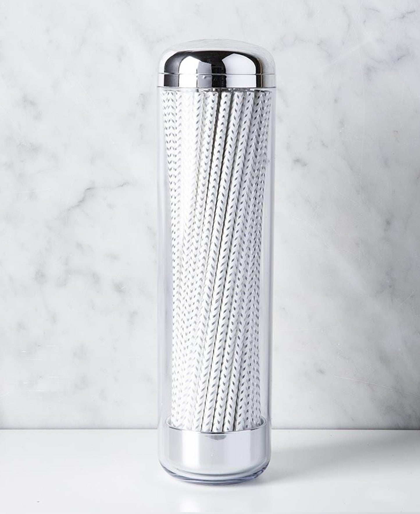 Joie Eco-Friendly Straw Dispenser with Paper Straw - White