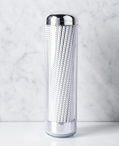 Joie Eco-Friendly Straw Dispenser with Paper Straw - White