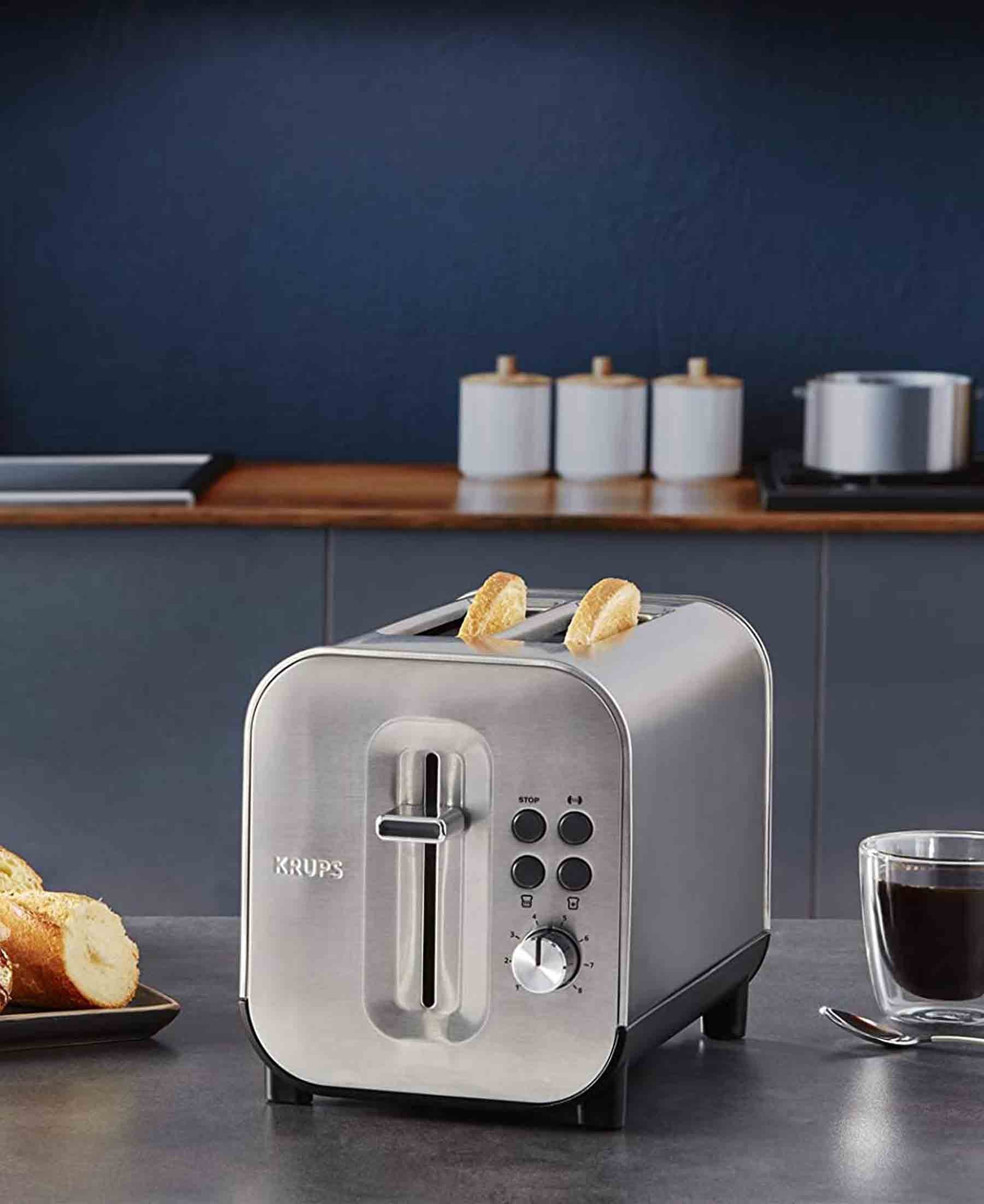 Krups Stainless Steel 2 Slice Toaster 850W - Silver