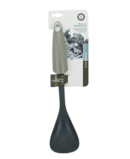 Kitchen Inspire Solid Spoon - Black