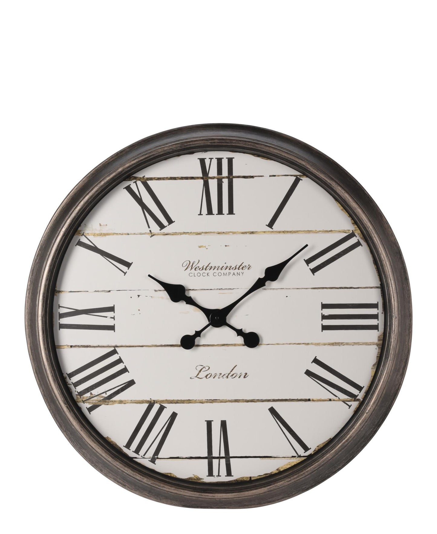 Urban Decor Roman Numerals Wall Clock - Bronze