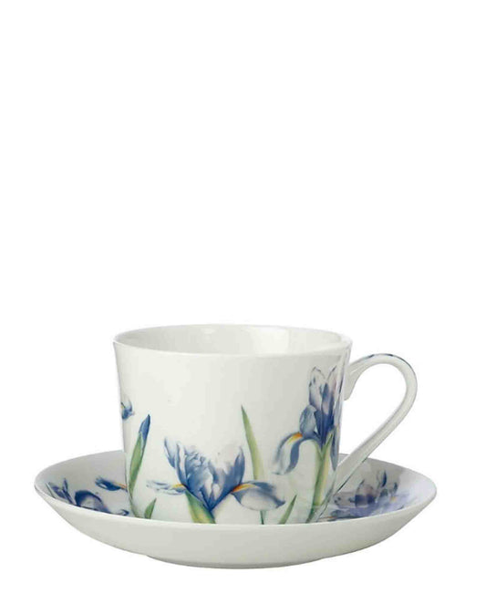 Katherine Castle Floriade Breakfast Cup & Saucer 480ML Irises