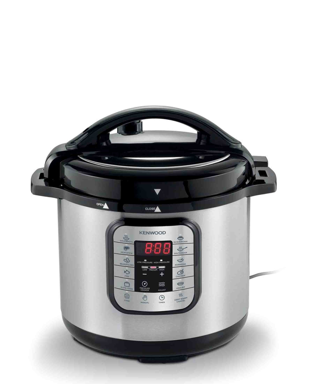 Kenwood 8L Electric Pressure Cooker Silver The Culinarium