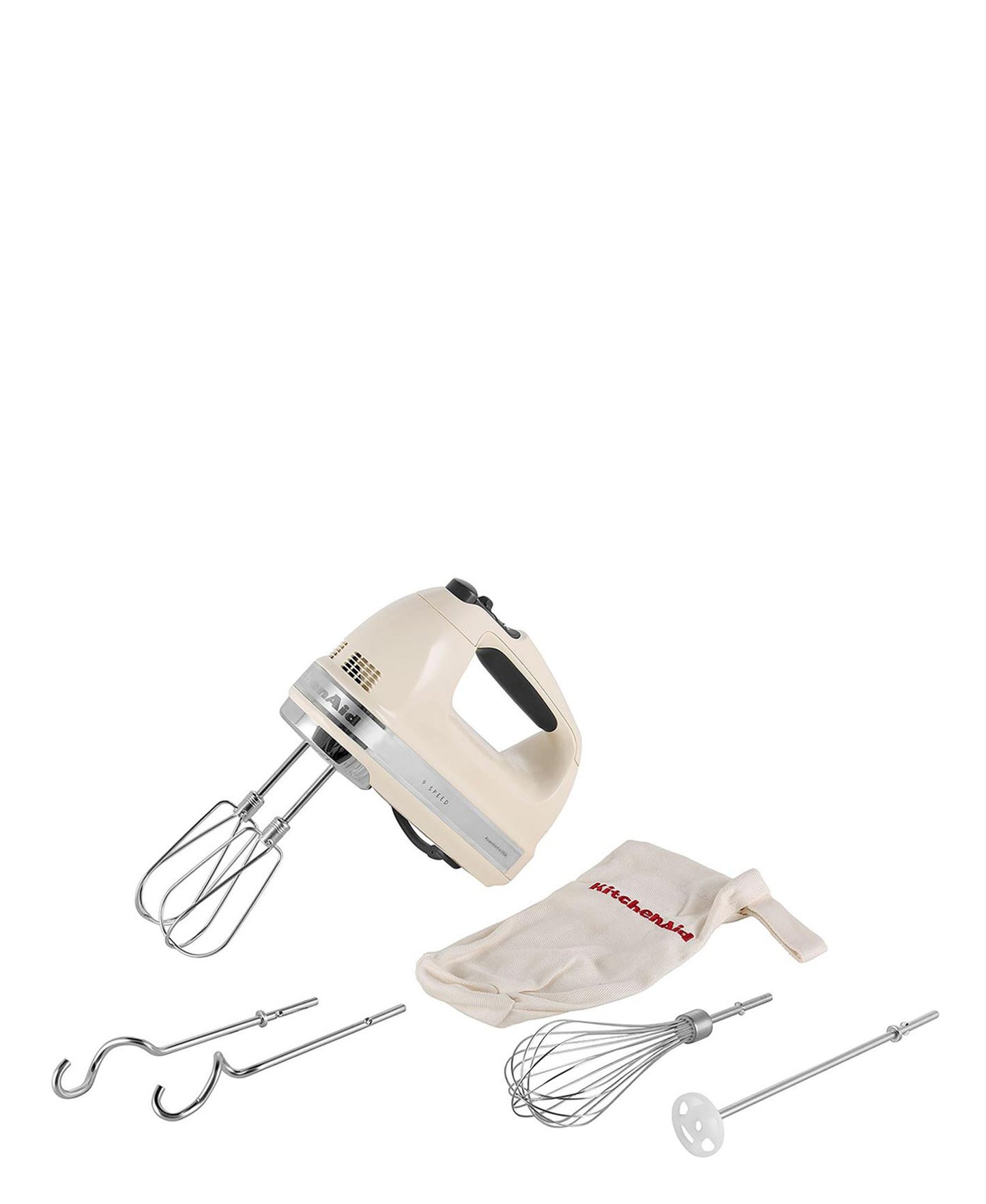 KitchenAid Handmixer 9 Speed - Almond Cream