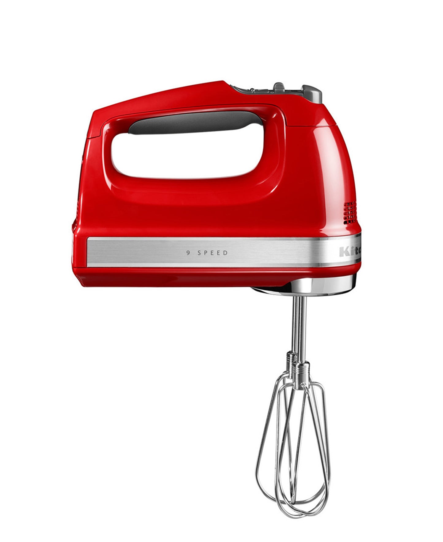 KitchenAid Handmixer 9 Speed - Empire Red Plus Free Stainless Steel Mixing Bowl