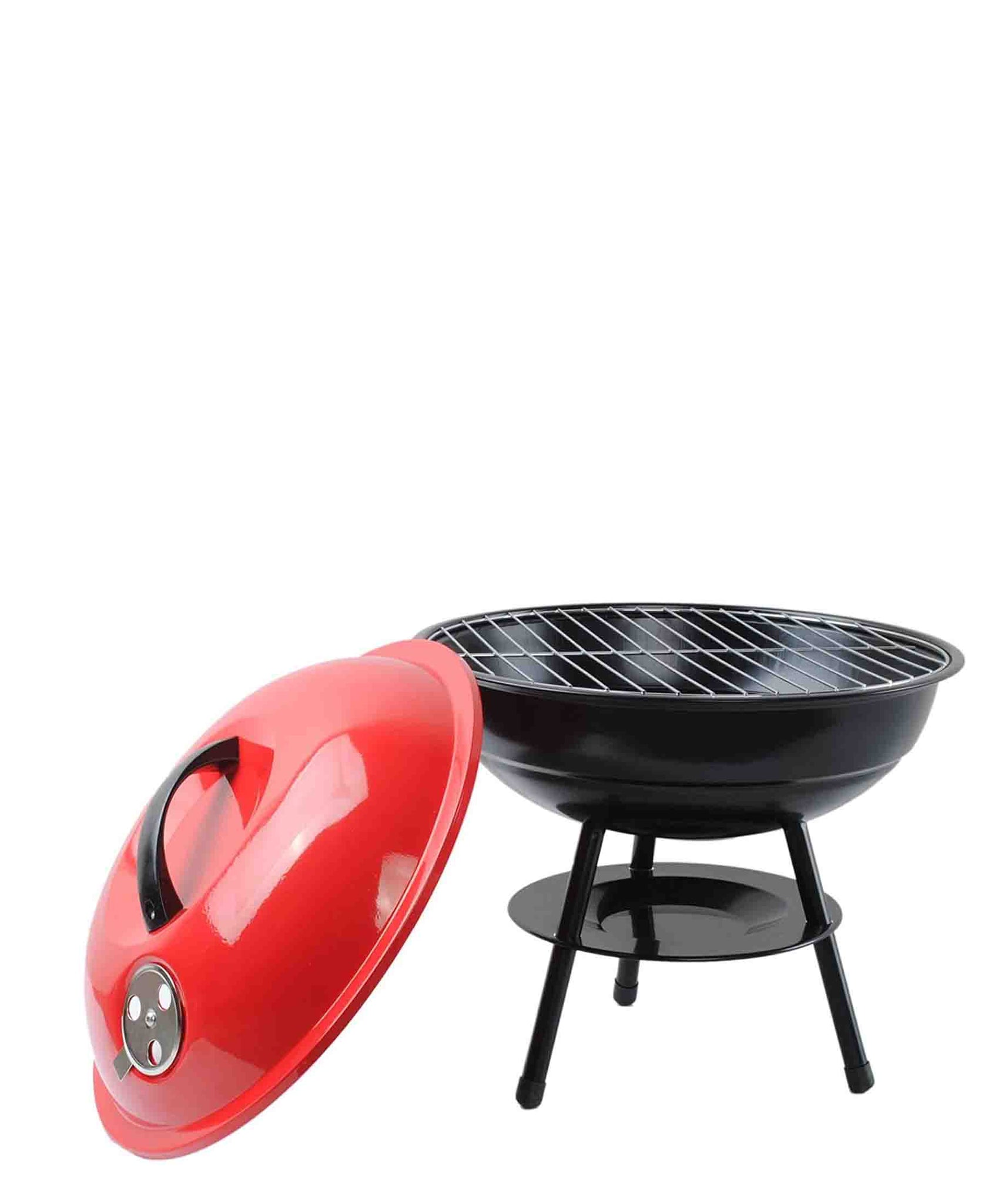 Kitchen Life Portable Charcoal Barbecue  - Red & Black