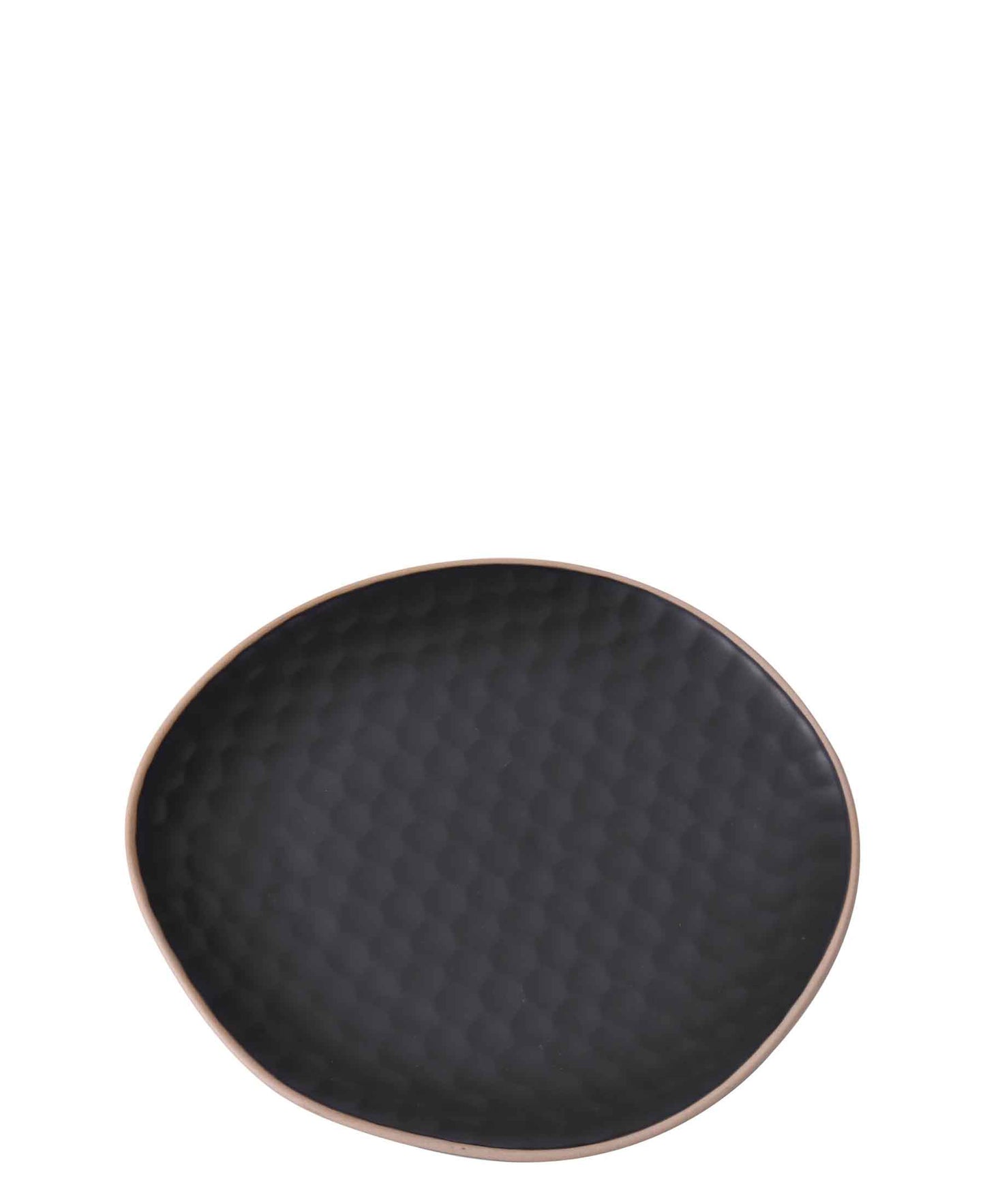 Kitchen Life Stoneware 22CM Serving Plate - Black