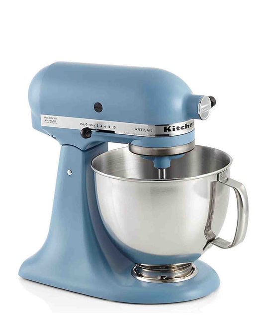 KitchenAid 4.8LT Stand Mixer - Blue Velvet Plus Free 3 Piece Mixing Bowl Set