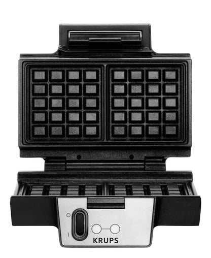 Krups Waffle Maker 850W - Black & Silver