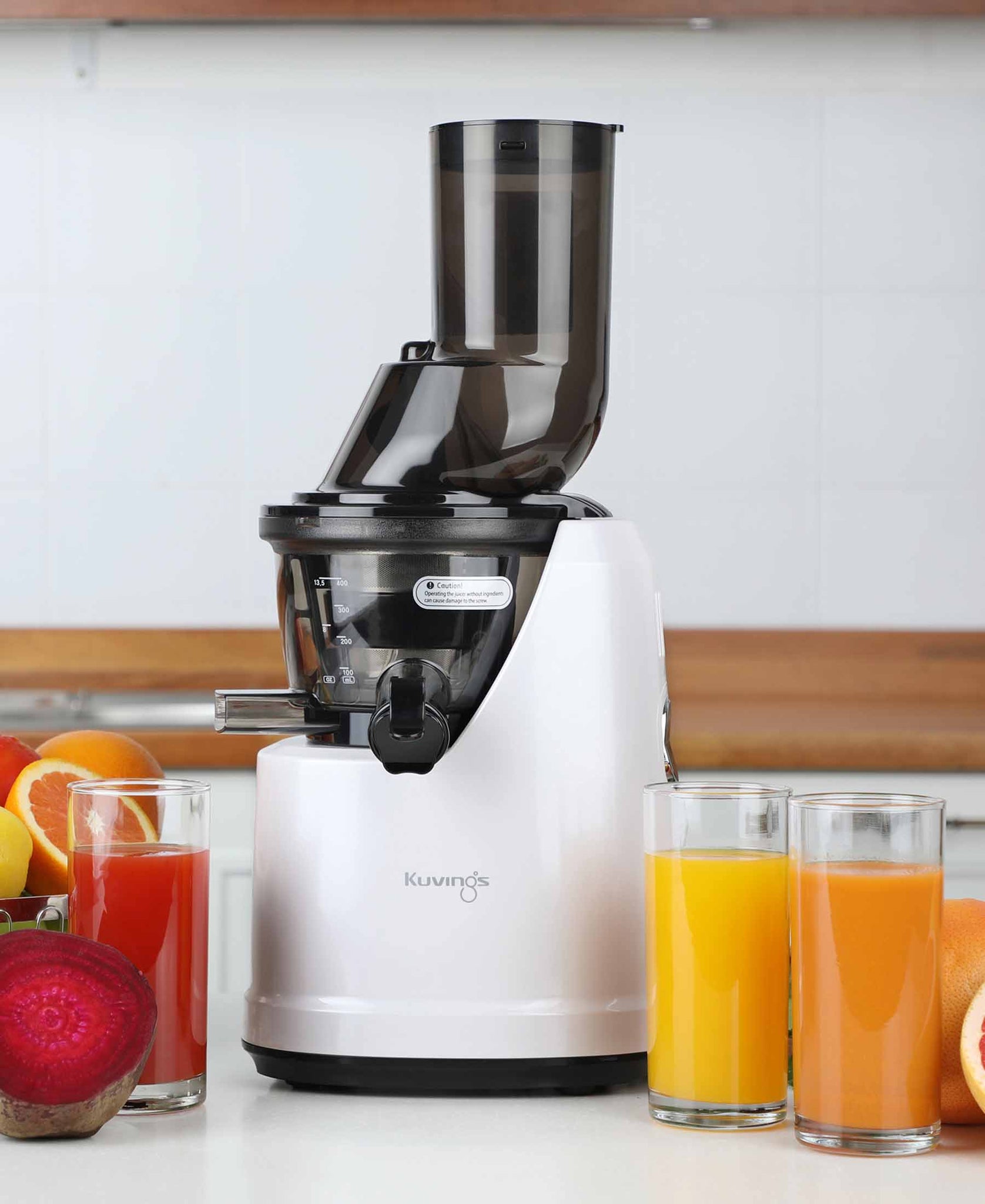 Kuvings B1700 Silent Juicer - White Pearl