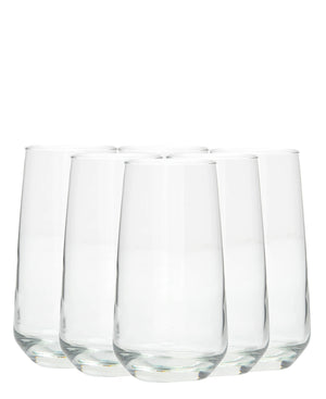 LAV Lal 6 Piece Tumblers - Clear