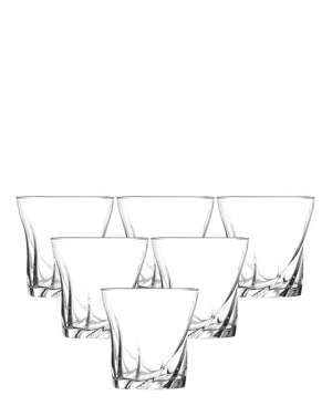 LAV Mario 6 Piece Tot Glasses - Clear