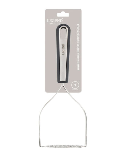 Legend Premium Stainless Steel Potato Masher - Grey