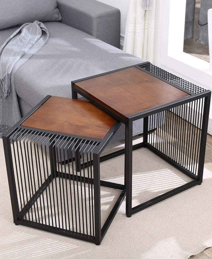 Exotic Designs Leo Side Table - Brown