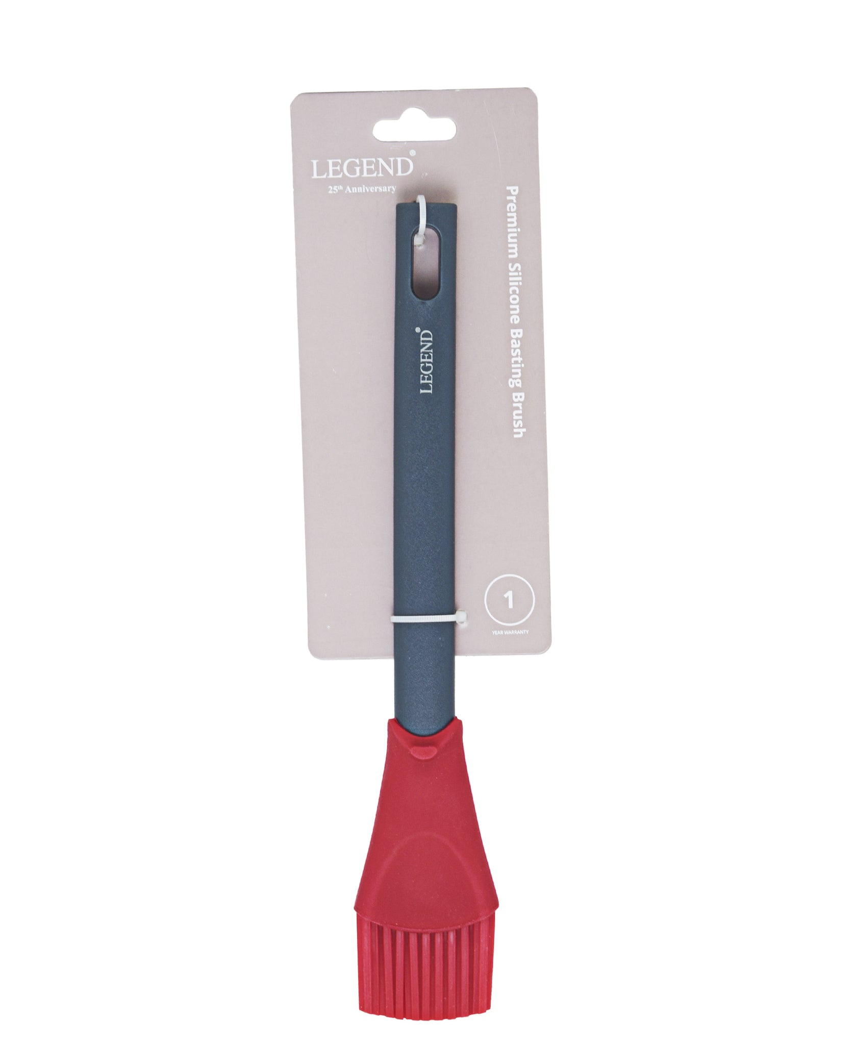 Legend Premium Silicone Basting Brush - Grey & Red
