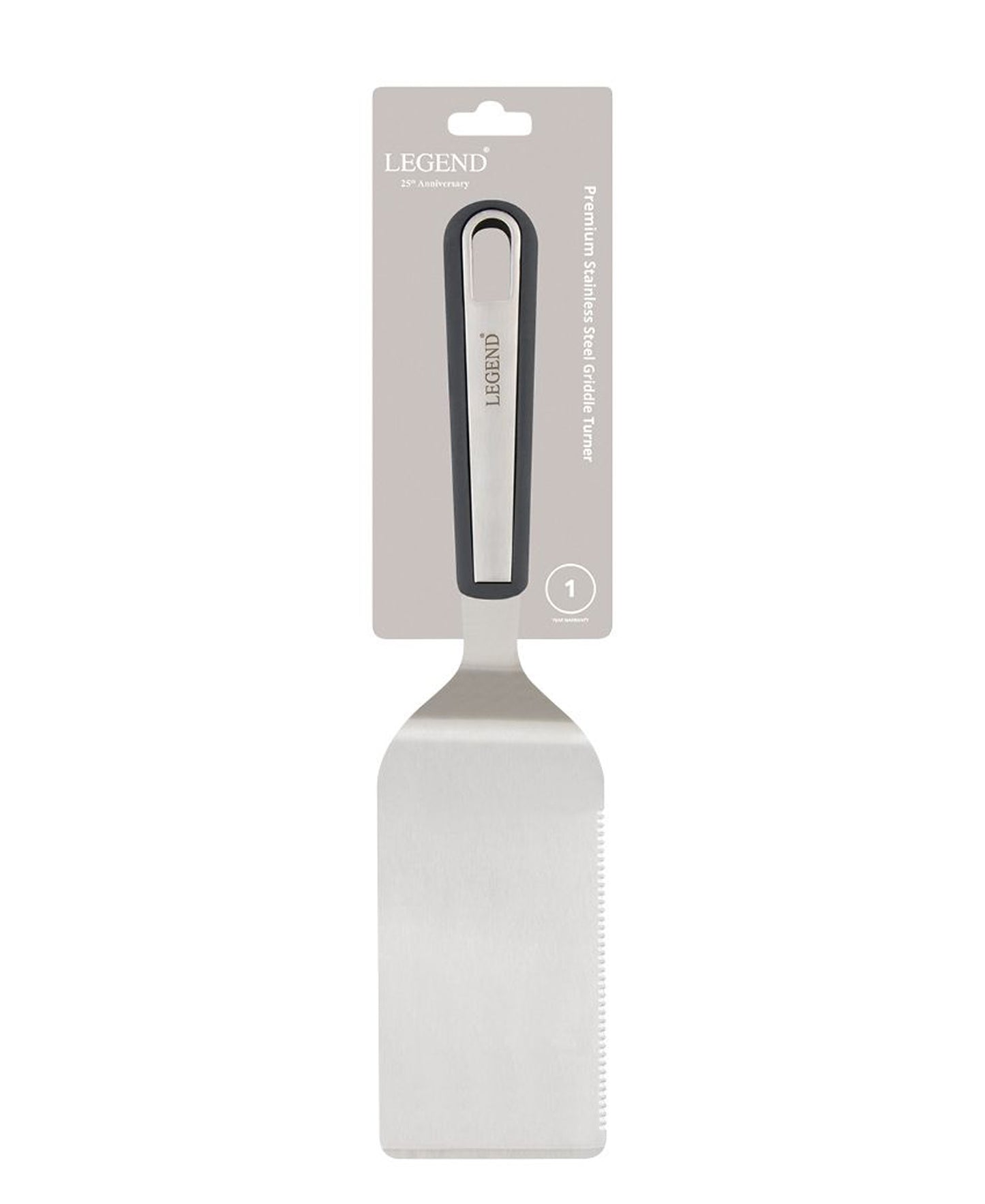 Legend Premium Stainless Steel Griddle Turner - Silver